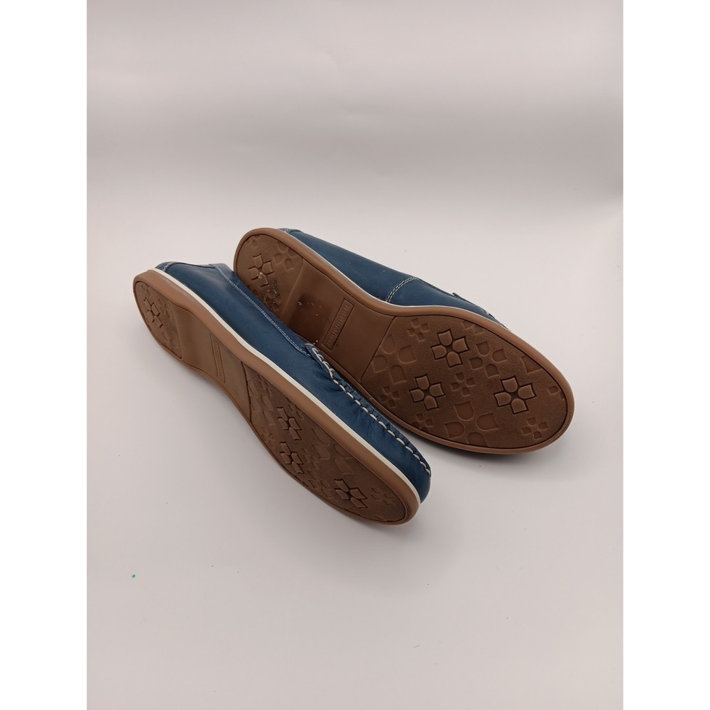 Naturalizer Comfort Blue Leather Loafer Slip‑On Women's‎ Moccasin Size 8M - Picture 7 of 8